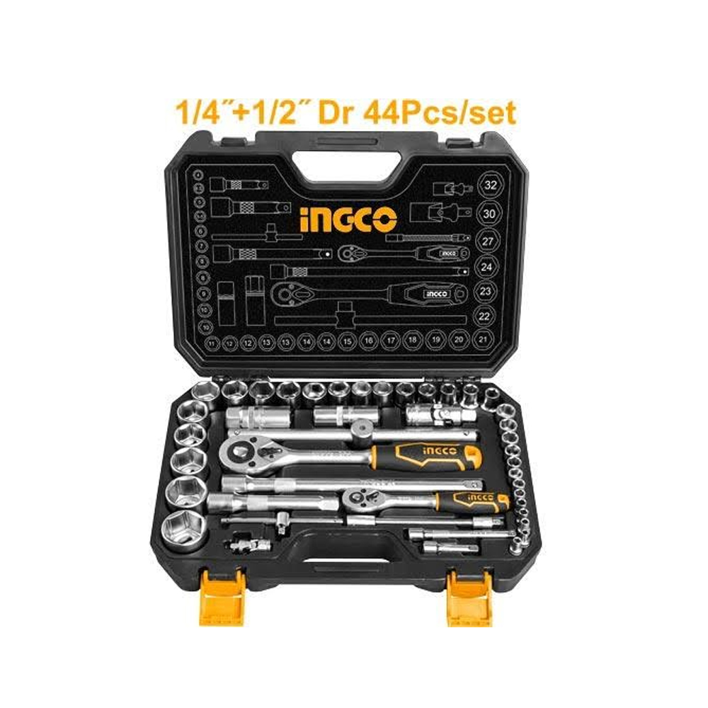 44 Pcs 1/4"&1/2" Socket Set HKTS42441